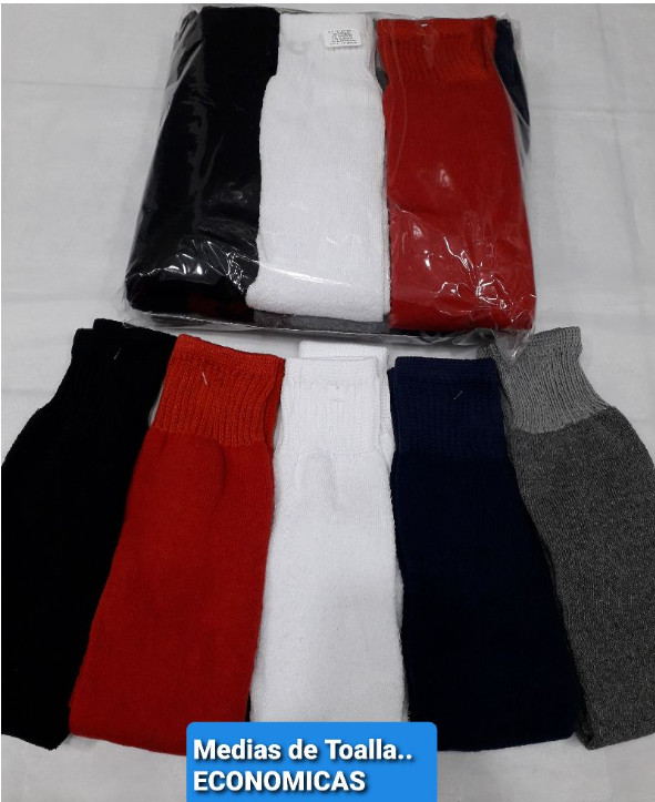 Medias de Toalla Económicas x Docena